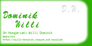 dominik willi business card